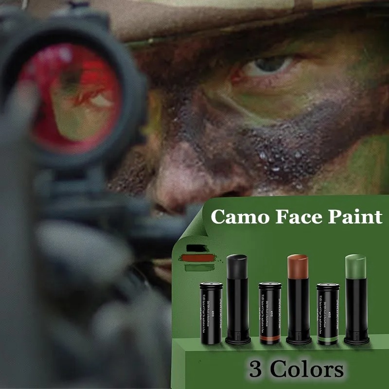 3 Colors Outdoor Fans Camoufla - огляд і ціна Camo Face Paint