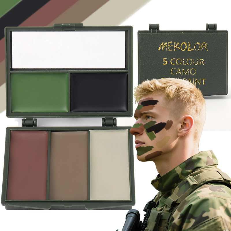 5 Color Forest Camo-Compac fac - огляд і ціна Camo Face Paint