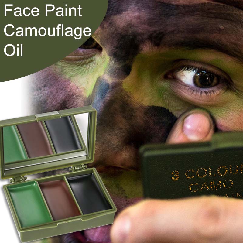 3 Colors Camouflage Face Paint - огляд і ціна Camo Face Paint