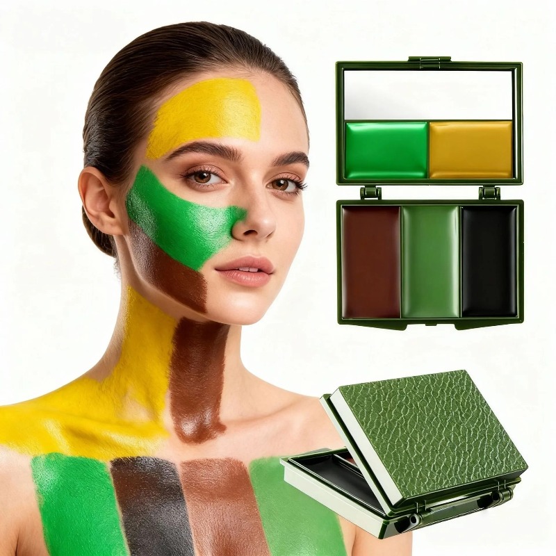 3 Colors Camouflage Face Paint - огляд і ціна Camo Face Paint
