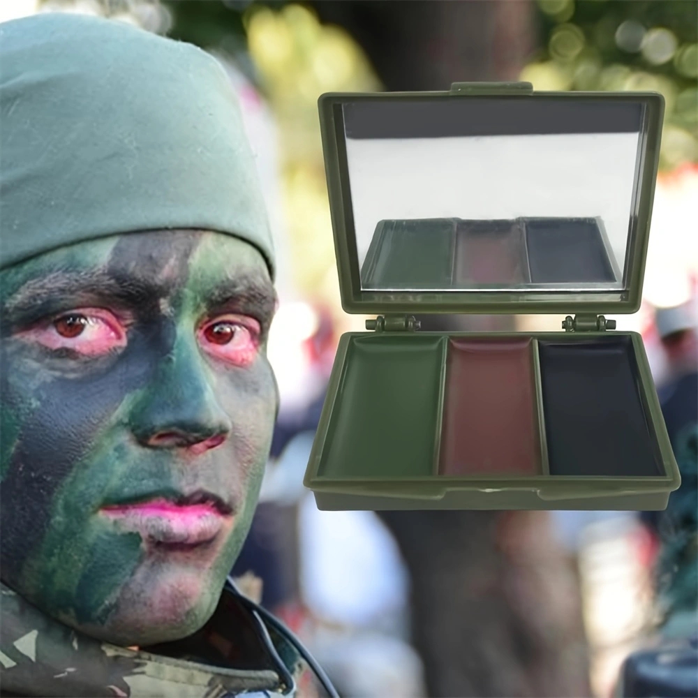Three-Color Camouflage Face Pa - огляд і ціна Camo Face Paint
