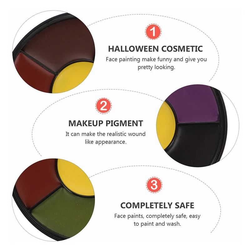 6 Color Oil Face Paint palette - огляд і ціна Camo Face Paint