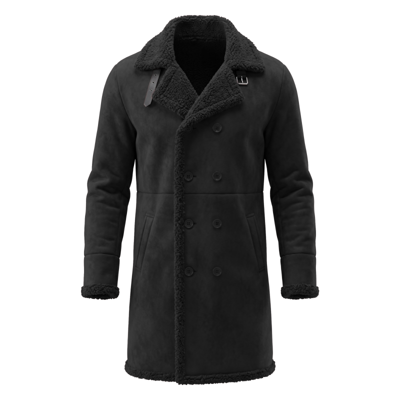 Men's Faux Suede Fur Lined Win - огляд і ціна Outdoor Hunting Coat