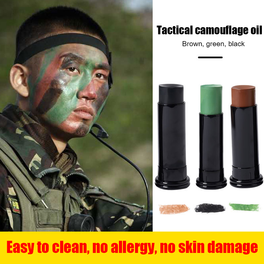 3pcs Military Woodland Camoufl - огляд і ціна Camo Face Paint
