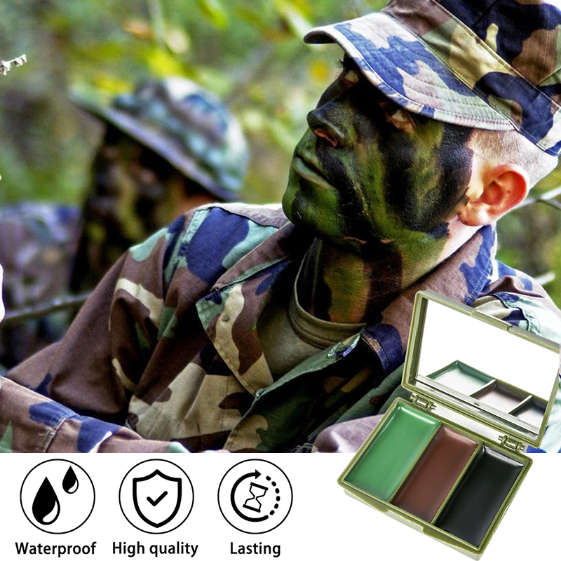 3-color camouflage face painti - огляд і ціна Camo Face Paint