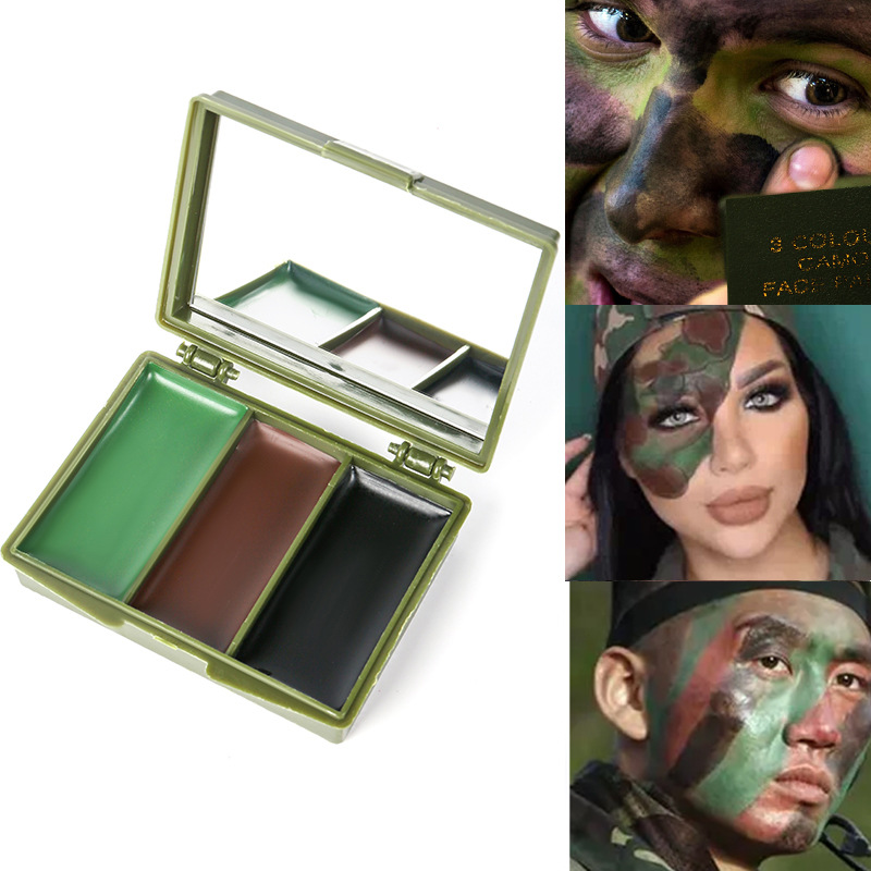 3-color camouflage face painti - огляд і ціна Camo Face Paint