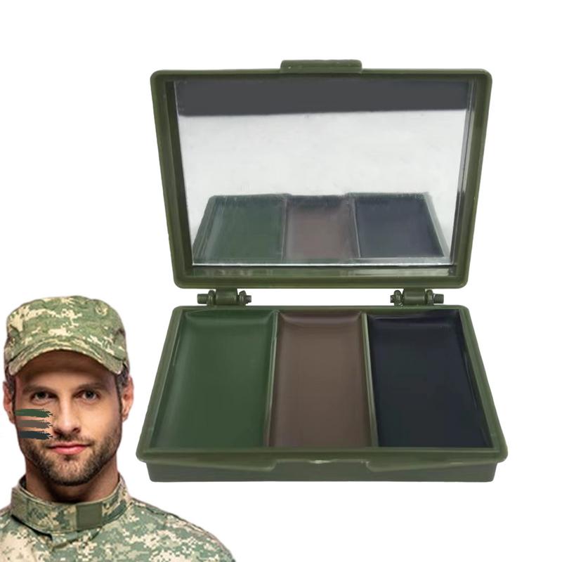 3 Colors Army Fans CS Shooting - огляд і ціна Camo Face Paint